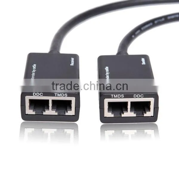 Cat 5e/6 HDMI Extender up to 30meters Mini Repeater hdmi extender with hdmi cable
