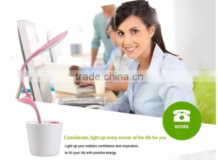 exquisite pen container design electronic LED desk lamp