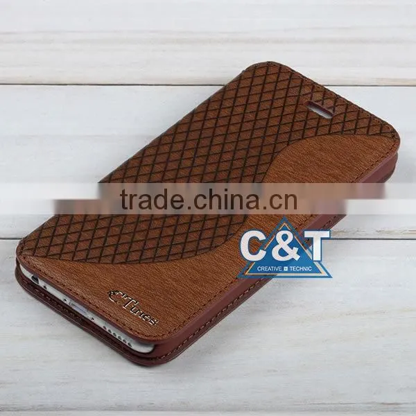 C&T New Arriving Hot product Flip Leather Cover Case For Nokia Lumia 535