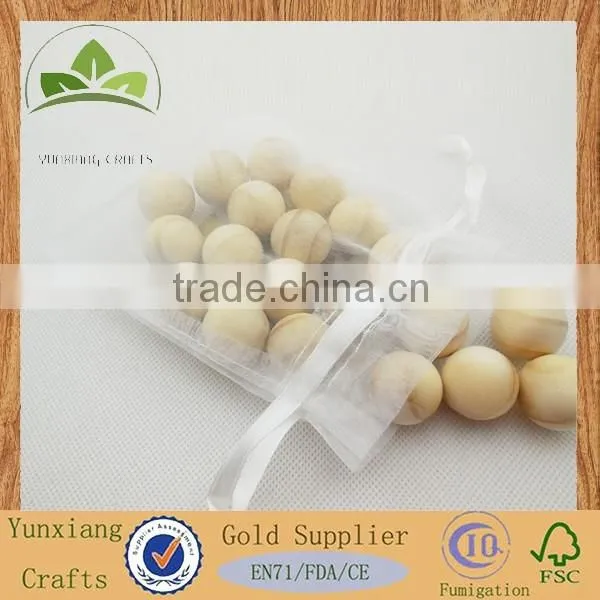 Wholesale natural pine wood ball Gift wood ball