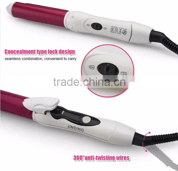 JINDING Home Professional Hair Iron Clip Hair Crimper Hair Straightener