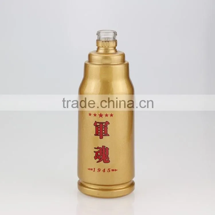 custom made boston bottles wholesale electroplating bottles black gloss bottle