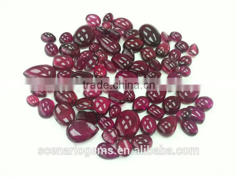 #MMZZ Natural Multi-Shape Cabs Loose Gemstone Rubellite Cabochon