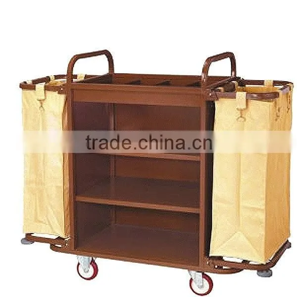 K-003movable aircraft cleaning service trolley/lockable door service cart