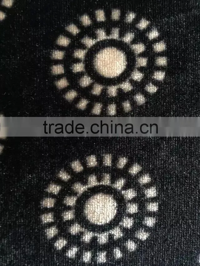 Round Flower Circle Pattern Ks Print Velvet For India