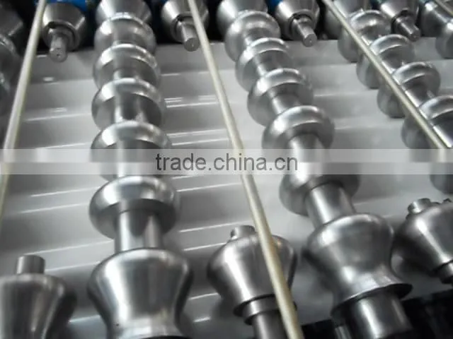 Used Metal Roof Tile Panel Roll Forming Machine, Metal Aluminum Step Roofing Tile Machine For Sale