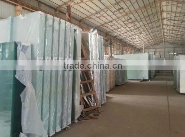 Low iron tempered glass For show case