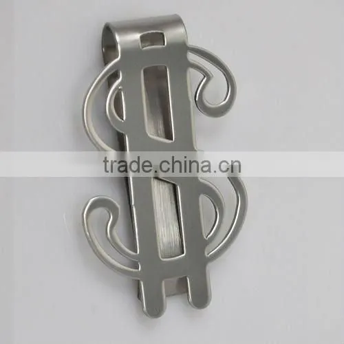 custom cool stainless steel money clip ,fashion stainless steel money clips