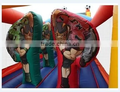 3.3mWx20mLx6mH tropical theme giant adult Inflatable obstacle course for sale large inflatable games