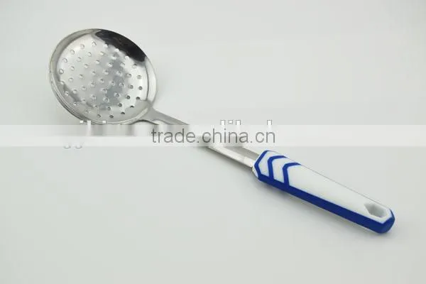 Pretty design stainless steel super size slotted spoon skimmer