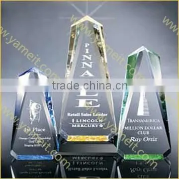 2016 elegant design silk screen acrylic trophy awards souvenir gift