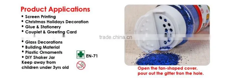 Bottle packing Coloful Decoration Glitter Powder/color gitter powder