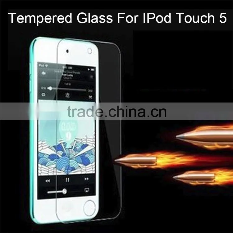 0.26mm 3d curved smart touch tempered glass screen protector for iPod touch 5