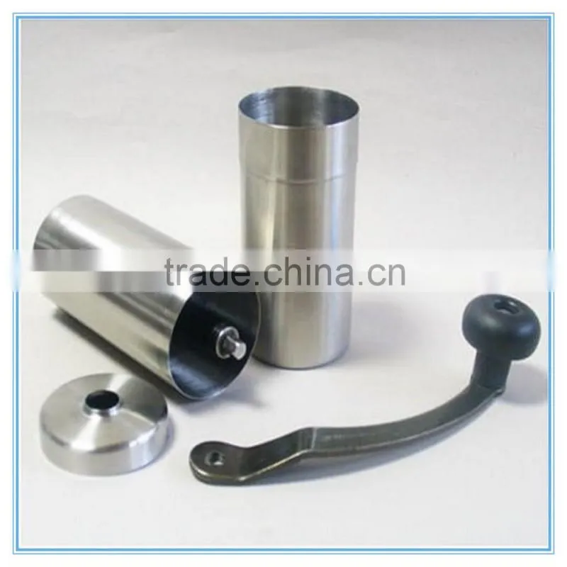 Top quality concial burr manual coffee grinder portable stainless coffee grinder mill