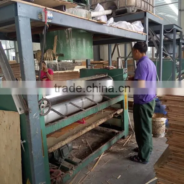automatic double surface spray glue machine for venner