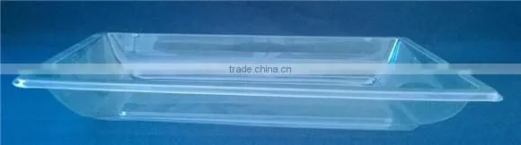 Clear Plastic PET Tray / Plastic Plastic Food Tray