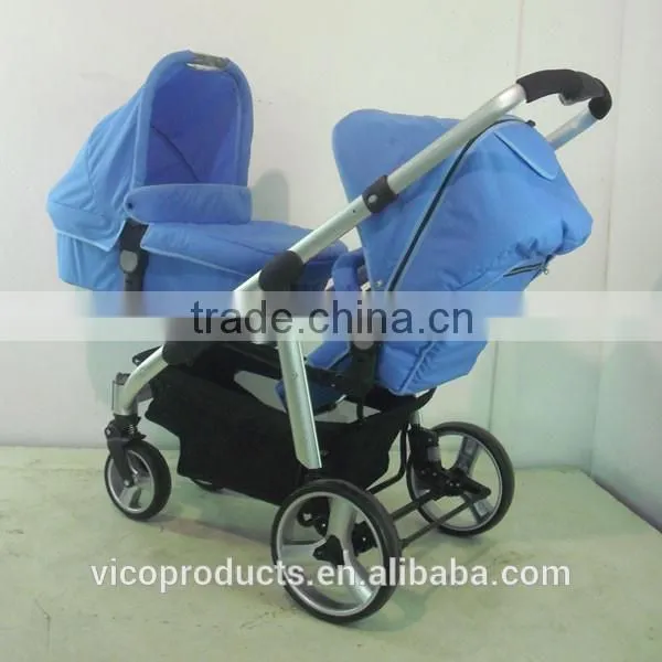 Light and compact twin baby stroller , best twin baby strollers made in china 3 in 1