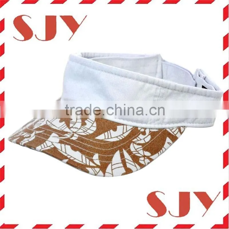Cotton Twill Adjustable custom Oem ladies sun visor
