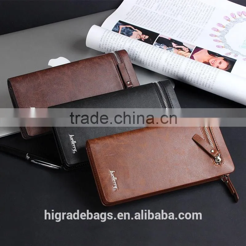 hotsale Baellery Men Business PU leather wallet for young man