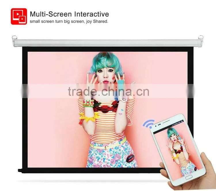 HTP lcd hd projector connected mobile phone, pc, DVD player