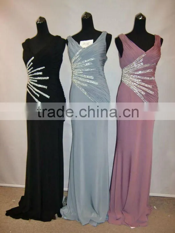 Sleeveless V Neck Cotton Long Maxi Dress Mother The Bride Dress