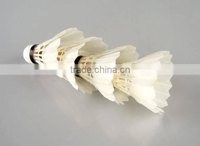 High Quality Class A Duck Feather 12pcs/Barrel Badminton Ball White Teal Feather Sport Game Training Badminton