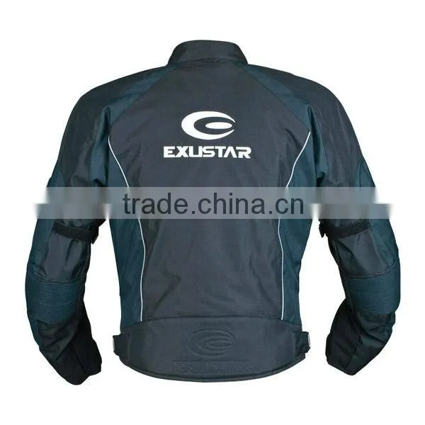 Waterproof, removable inner, protectors, elastic panels motorcycle blue jacket