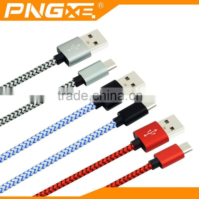 Professional mobile phone manufacturers fishnet type c usb cable for smartphone
