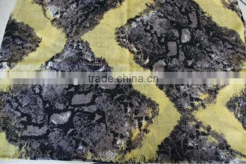 mixed colors worsted wool pashmina shawl
