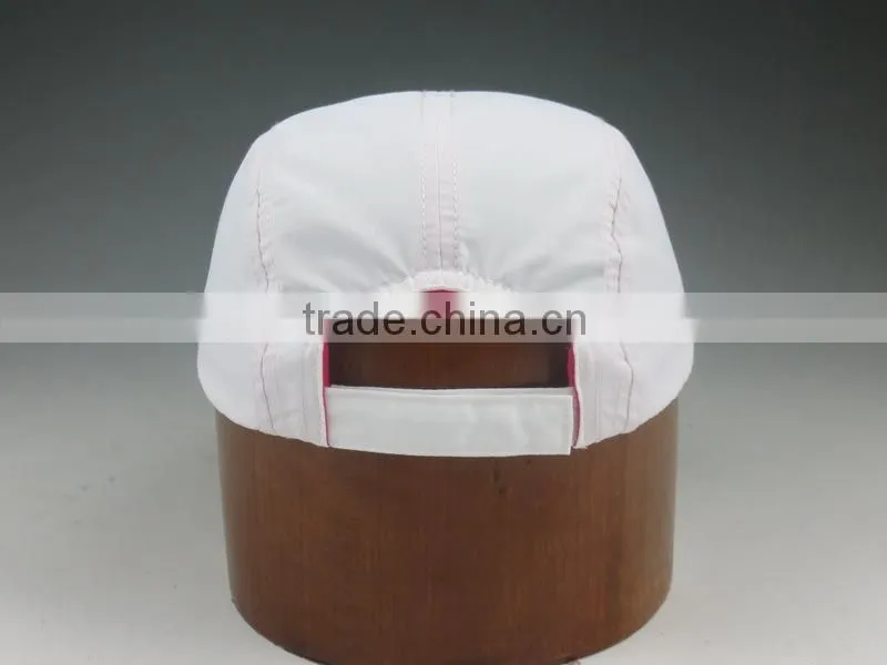 plain white soft fabric ladies sports cap