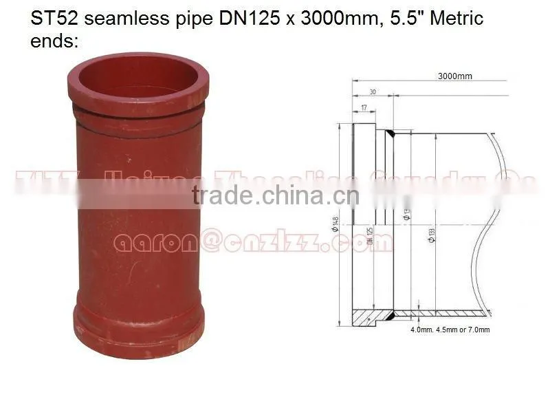 schwing DN125 F/M delivery pipe