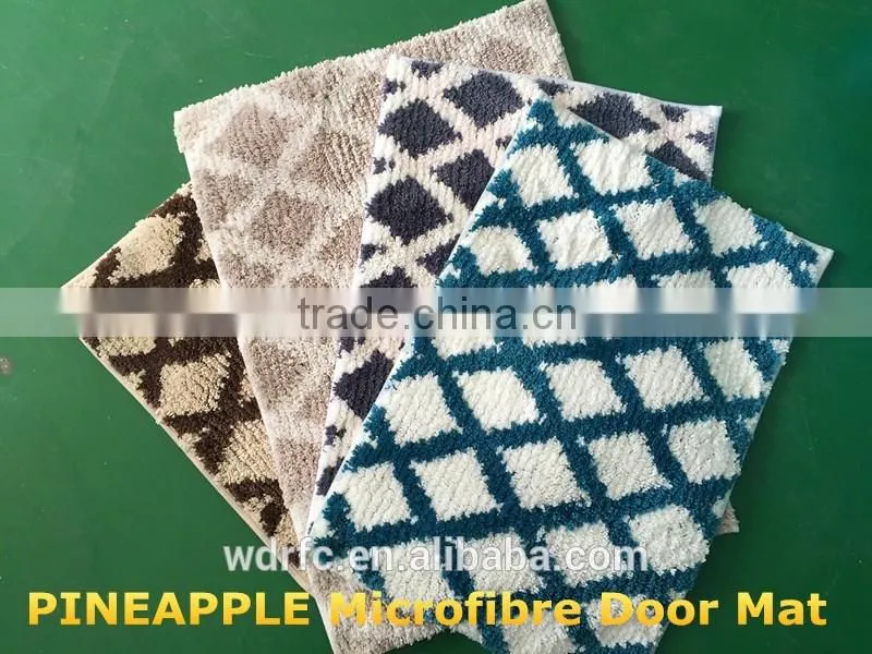 home chenille doormat with stripes