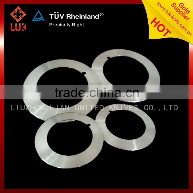 Tissue/fabric jumbo roll slitting blade