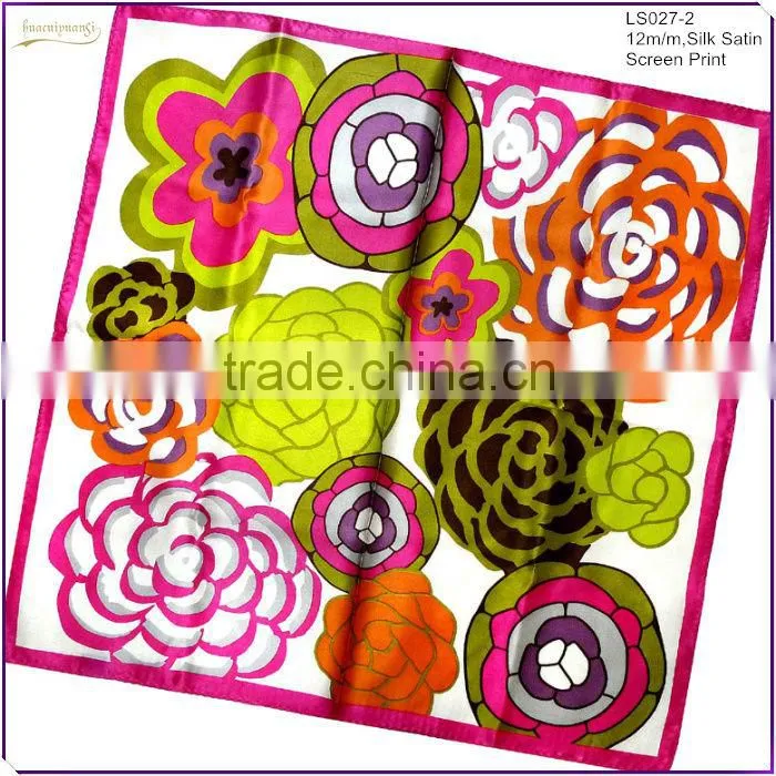 Factory Best Price Fashion Silk Scarf Satin