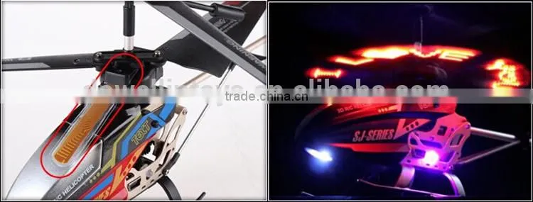 Unique Double Handle Controller 2.4GHz 3.5-CH R/C Helicopter With DIY Flash Words