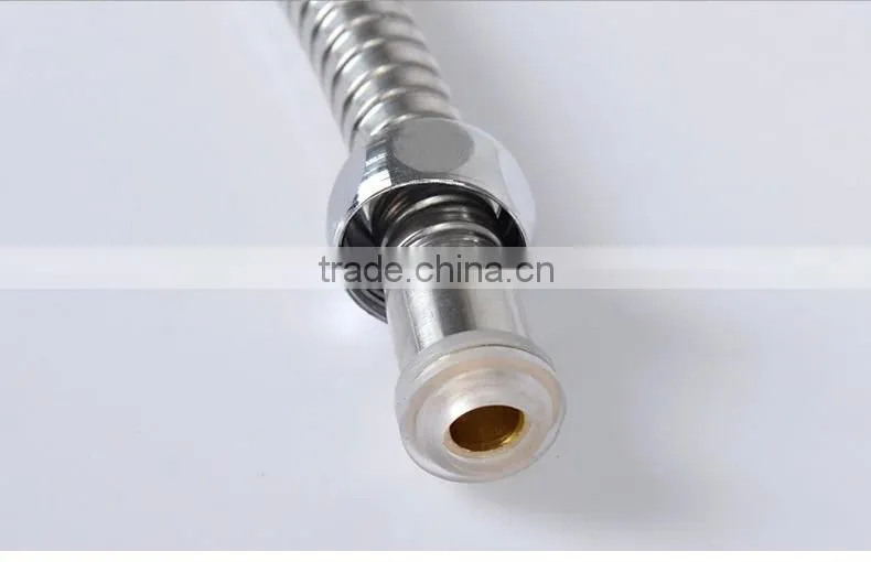 SUS 304 flexible hand shower hoses fitting ,1.5 meter long shower hose clip