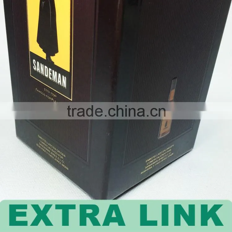 Custom Single Bottle Paper Cardboard Wine Box