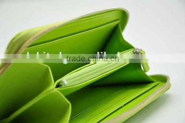 green and red color girl fashion coin purs with zipper