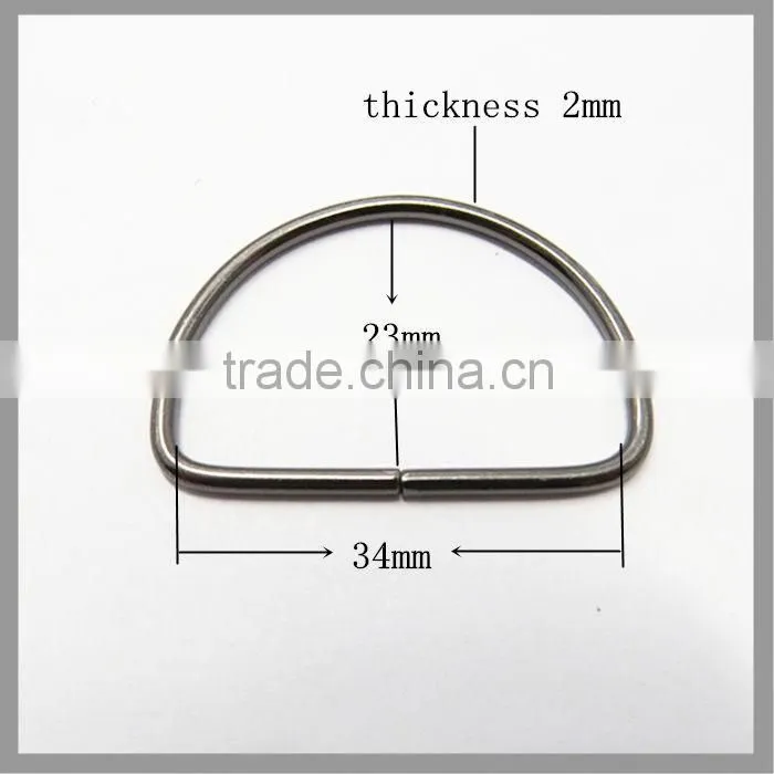 decorative handbag rings, metal d rings