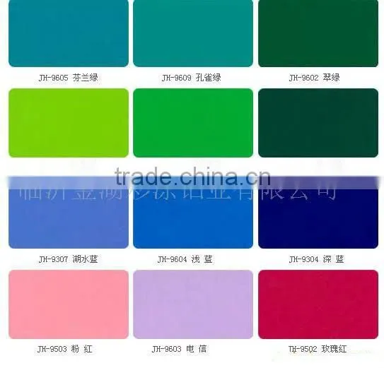 color coated aluminum coil with PE and PVDF COATING