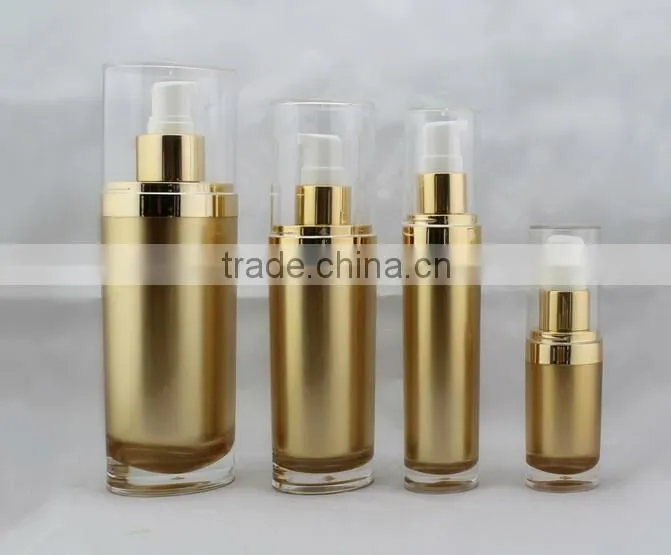 Beautiful blue color cosmetic lotion bottle