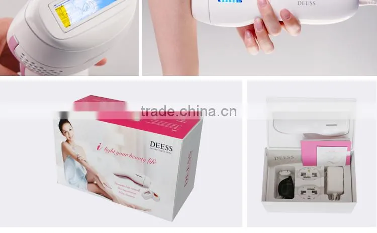 DEESS IPL laser permanent hair removal at home with replaceable lamp