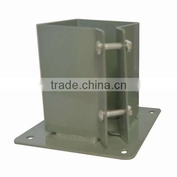 3" Bolt Down Wedge Grip Fence Support 75 mm Post Timber Holder Like Metpost