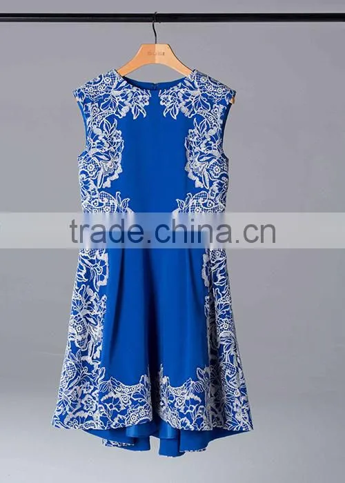 Top quality embroidered elegant dress/evening dress