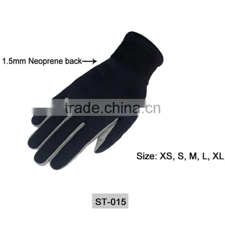 Waterproof back leather palm armara hand gloves