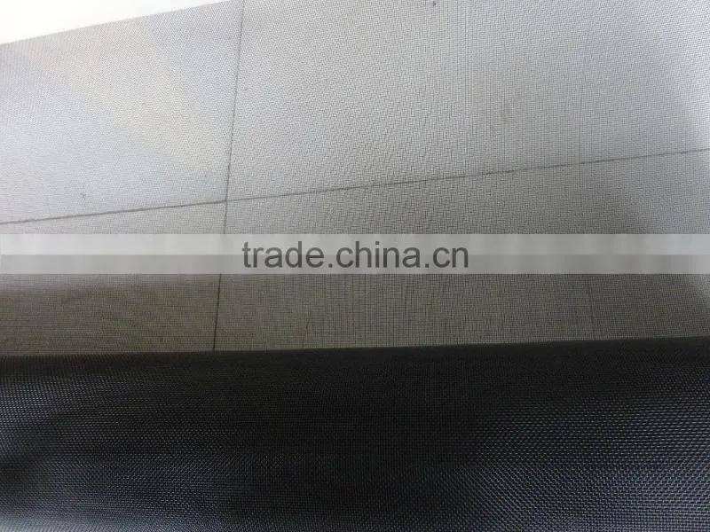 Premium quality black coated wire mesh/black coated ss wire mesh for window