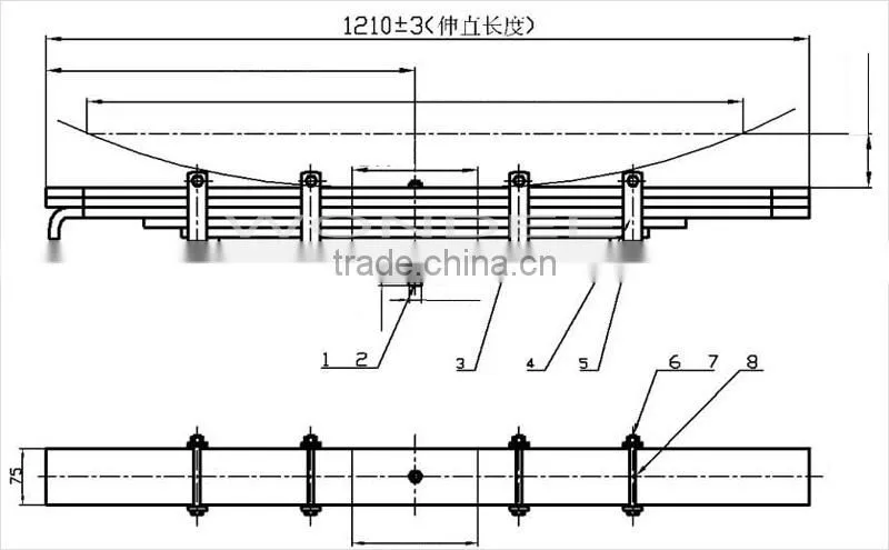 High Quality Trailer parts Factory Trailer Leaf Spring