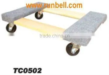 Wooden Platform Mover Dolly With 4Caster Wheels