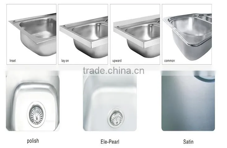 Taizhou factory supply stainless steel kitchen sink 100x50
