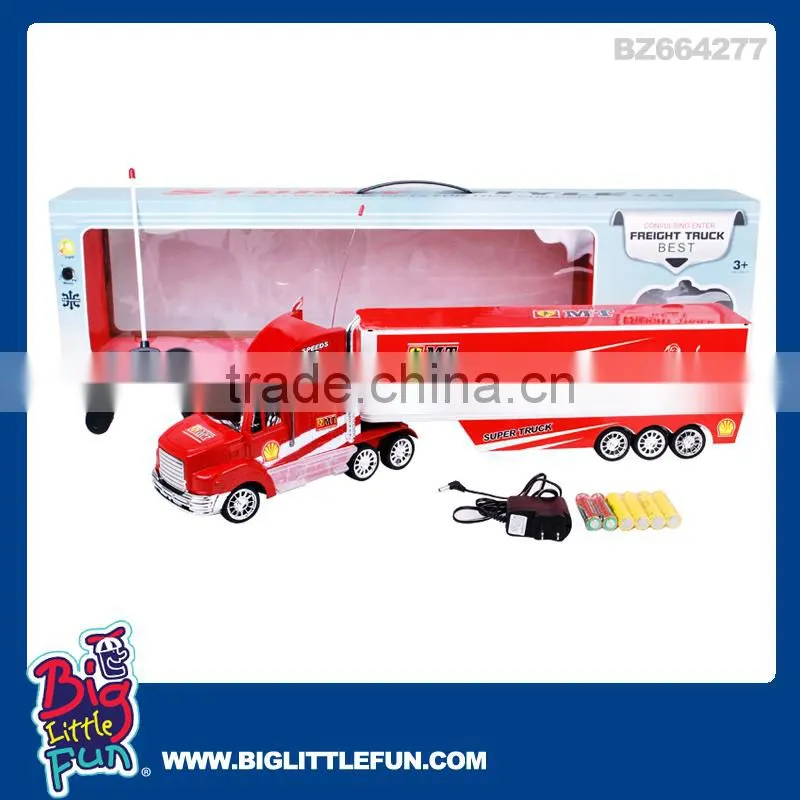 2 channels remote control container truck toys,die cast truck